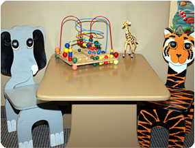 Play table at the office in Plano.